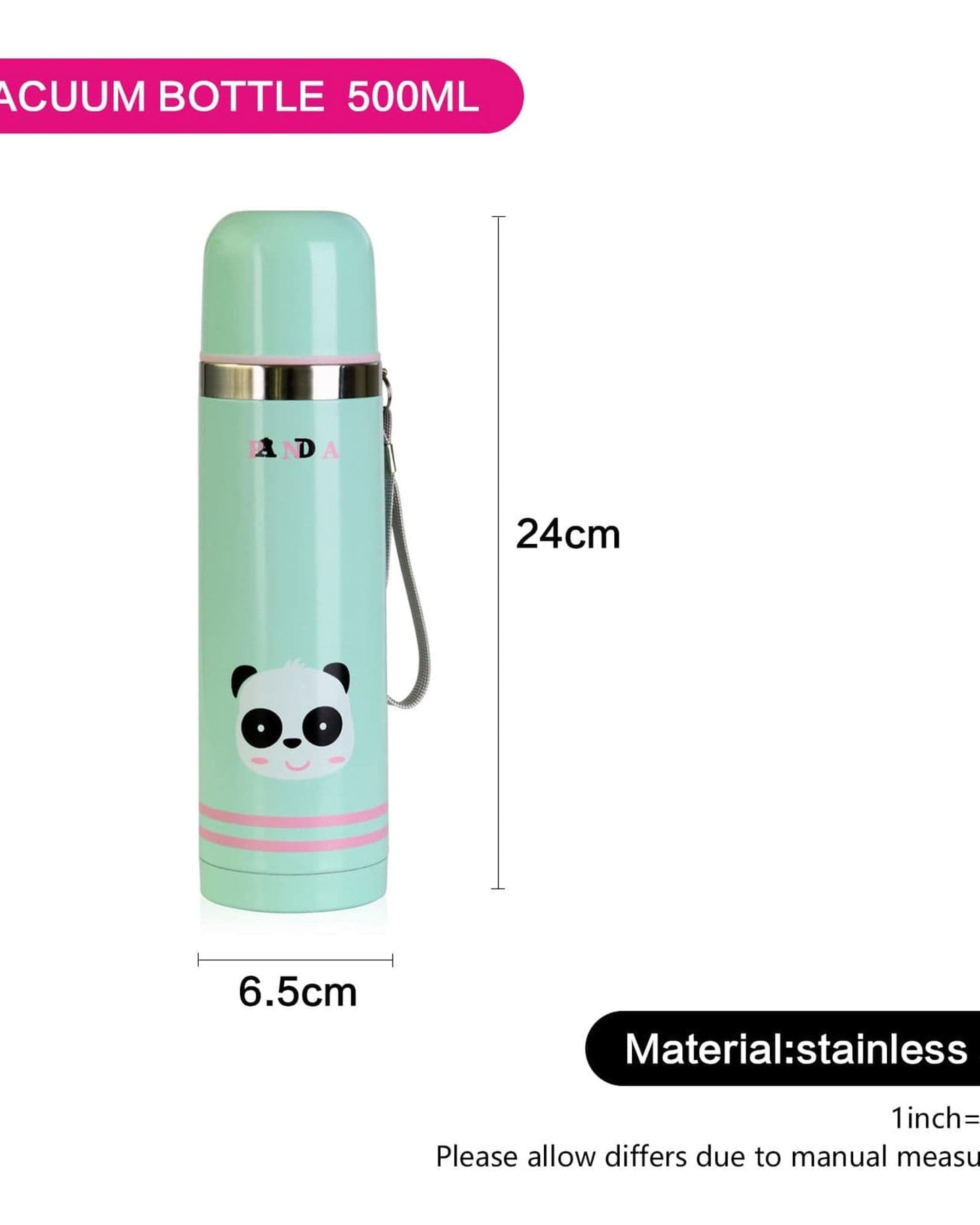 Fissman Vacuum Flask Green/Silver
