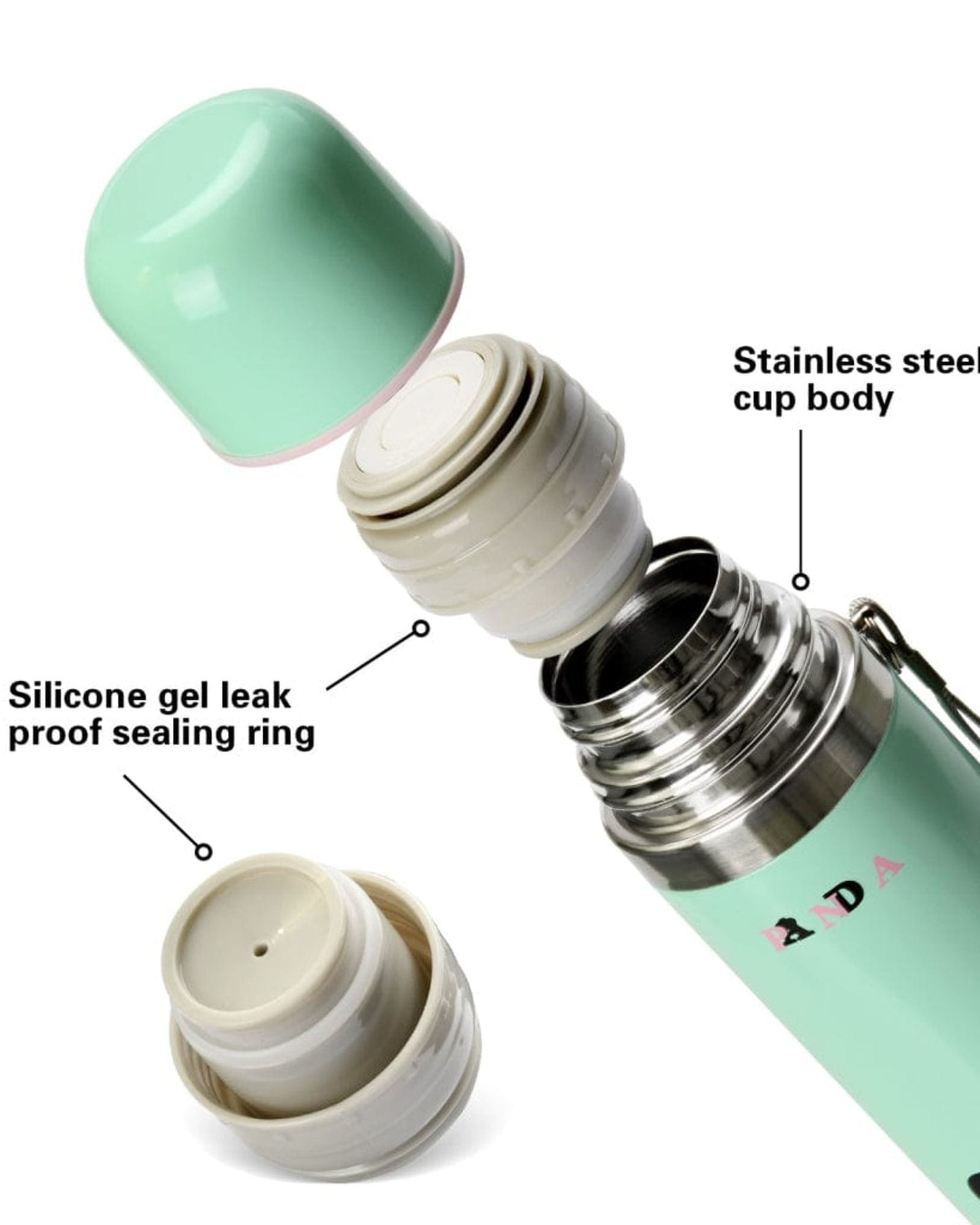 Fissman Vacuum Flask Green/Silver