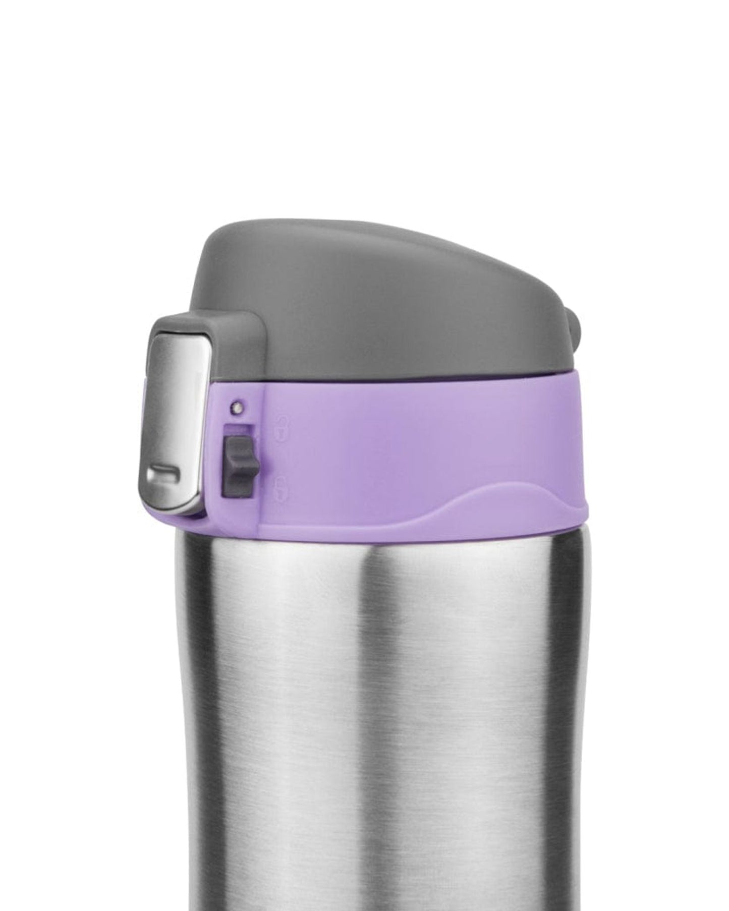 Fissman Water Bottle Silver/Purple/Black