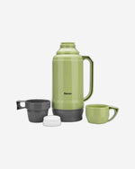 Fissman Plastic Frame With Glass Liner Vacuum Bottle Green/Grey 1800ml