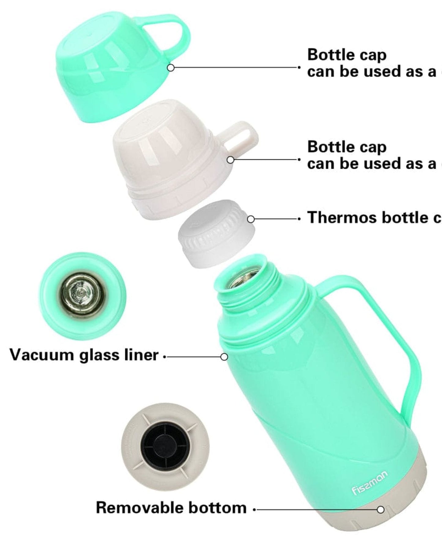 Fissman Vacuum Flask Liner Green
