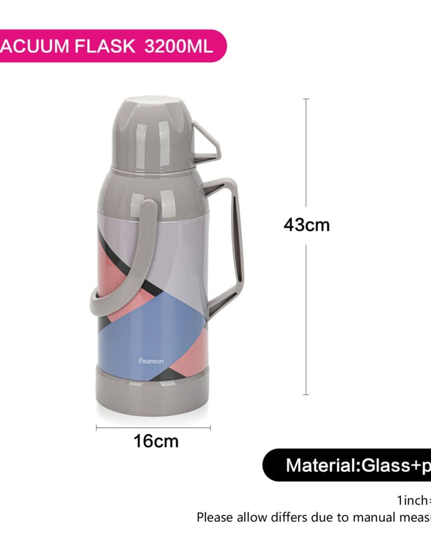 Fissman Vacuum Flask Case Multicolour 3200ml