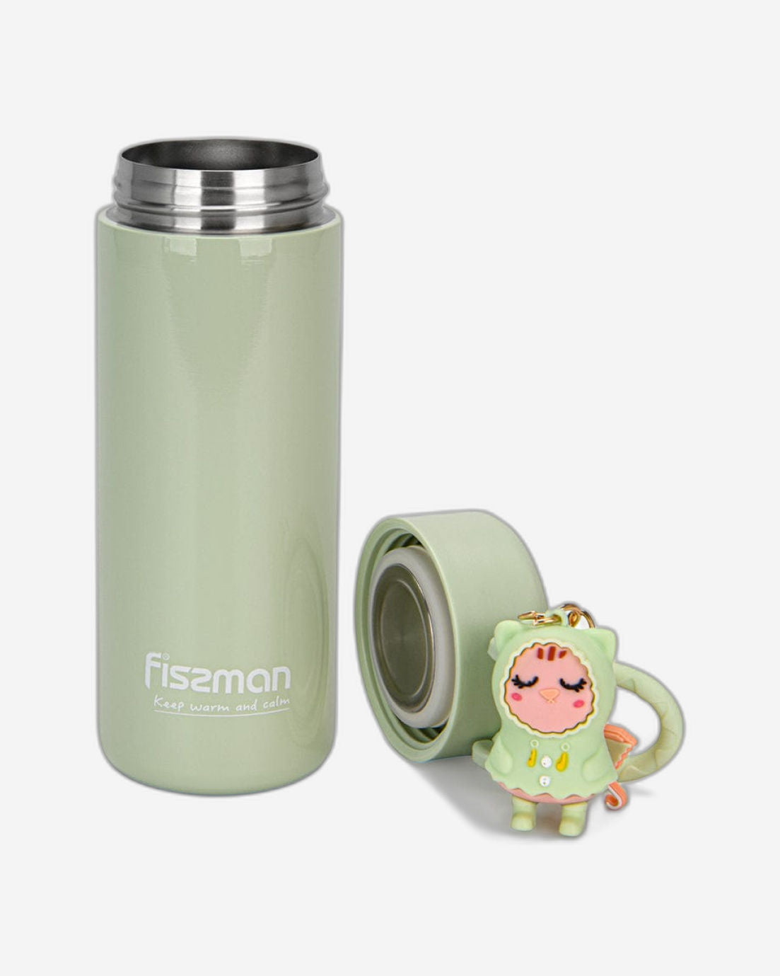 Fissman Double Wall Vacuum Flask 380ml Green (Stainless Steel)