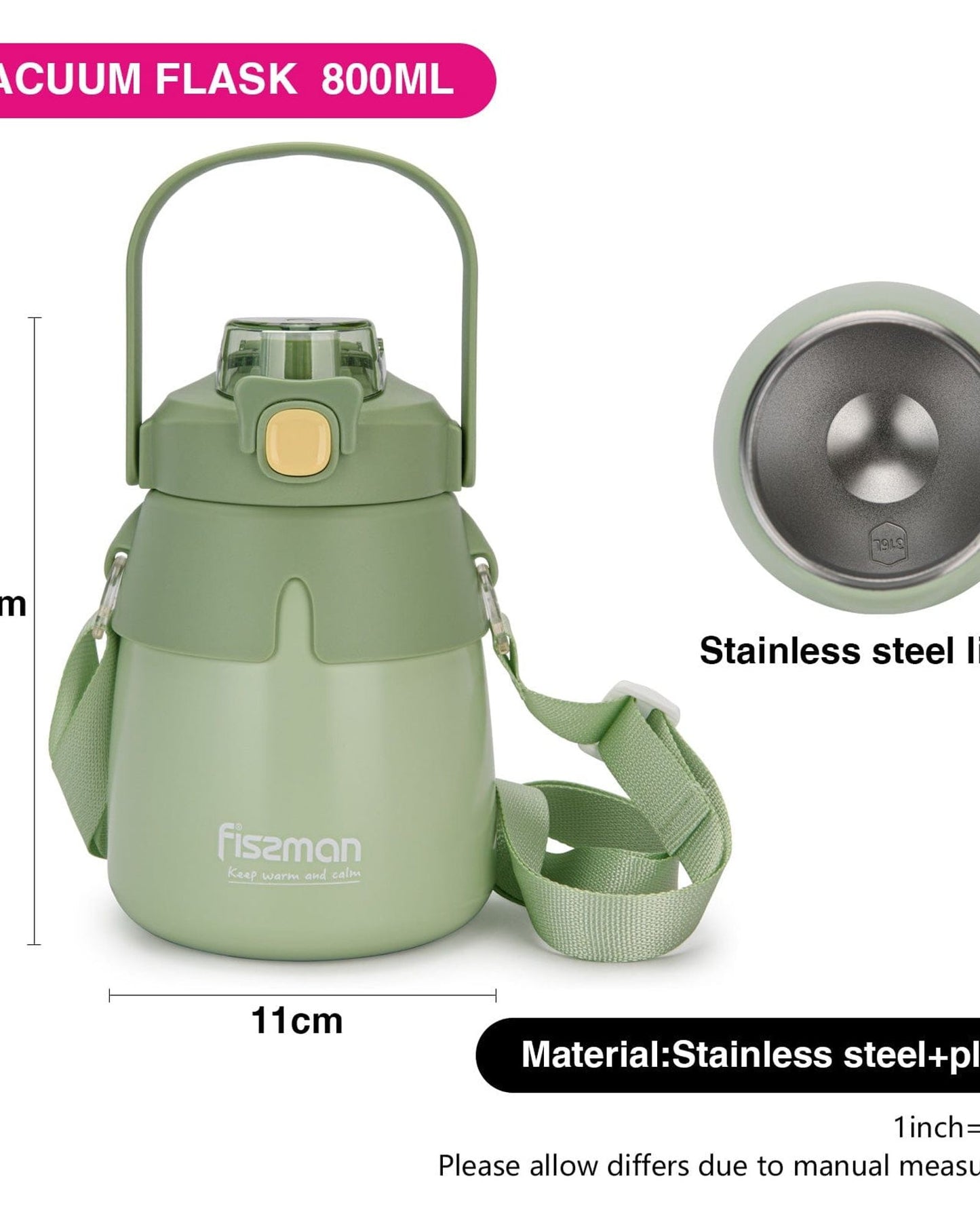 Fissman Vacuum Flask Green