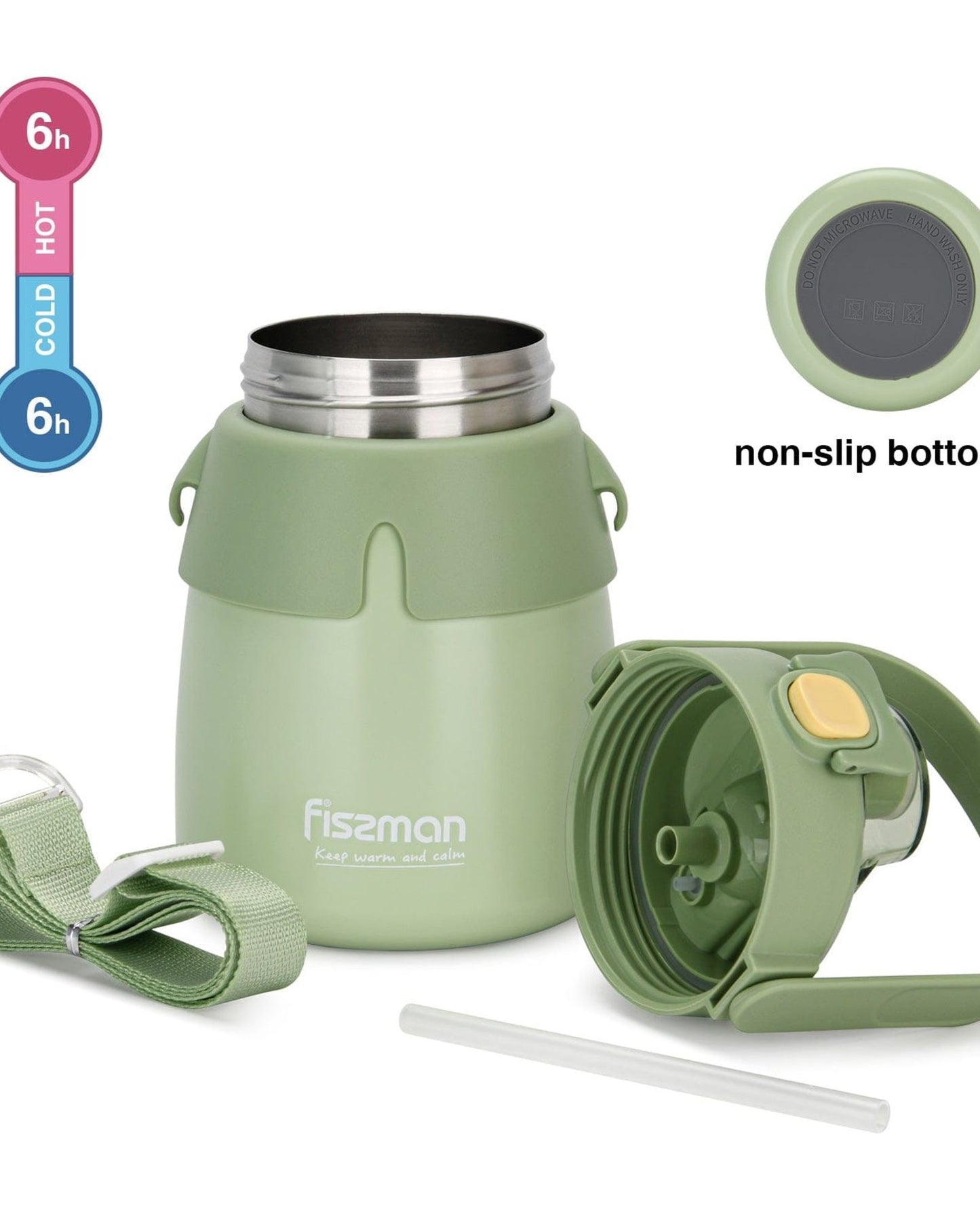 Fissman Vacuum Flask Green