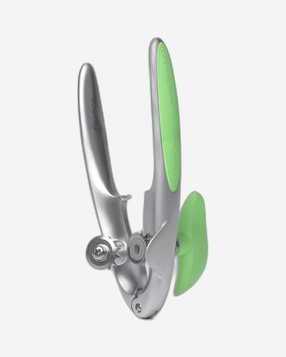 Can Opener with Zinc Alloy and Secure Grip Luminica Series Green