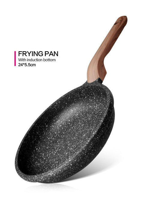 Fissman Frying Pan Space Stone  Aluminum With Non-Stick Coating 24cm