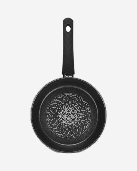 Fissman Deep Frying Pan Monique Series Non-Stick Coated Induction Bottom Black/White 24cm