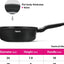 Fissman Deep Frying Pan Double Black 28cm