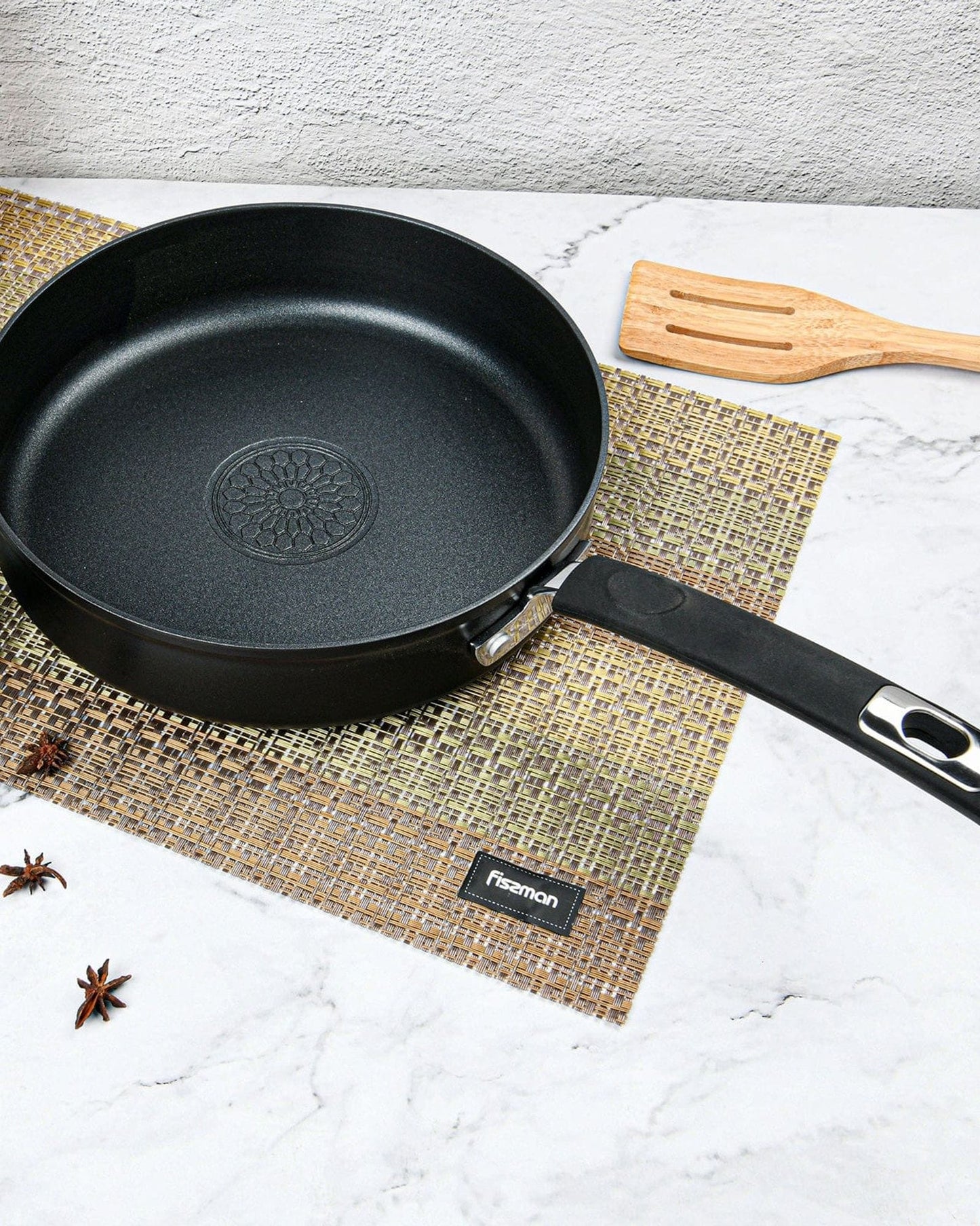 Fissman Deep Frying Pan Reina Black 28cm