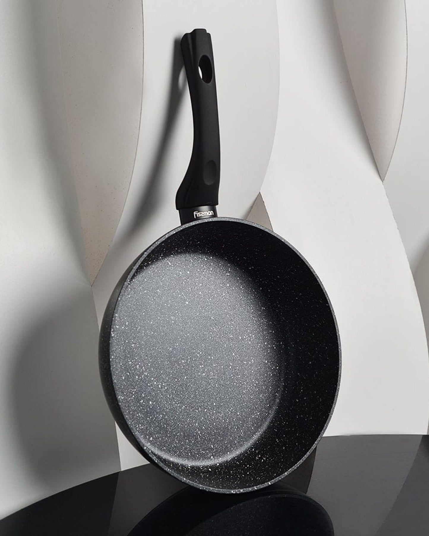 Fissman Deep Frying Pan Fiore Black 26cm
