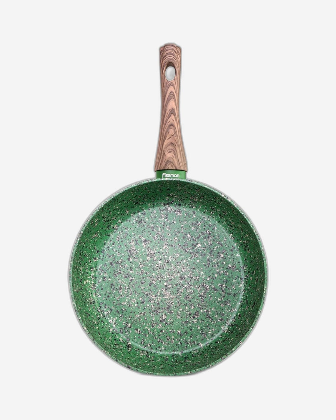 Fissman Deep Frying Pan Malachite Aluminum 24cm