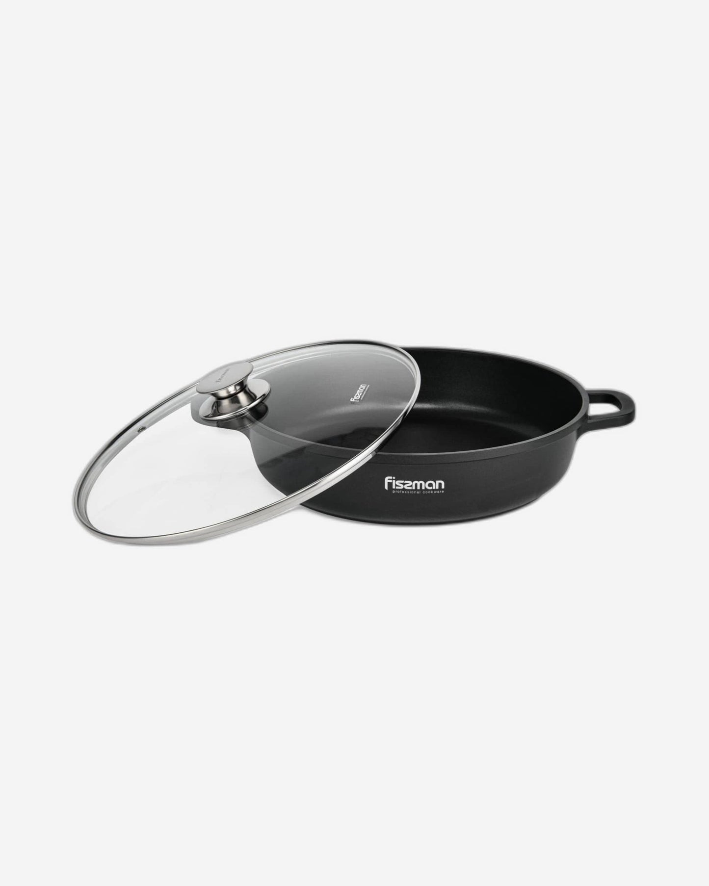 Fissman Casserole Greta Aluminum Black 28cm