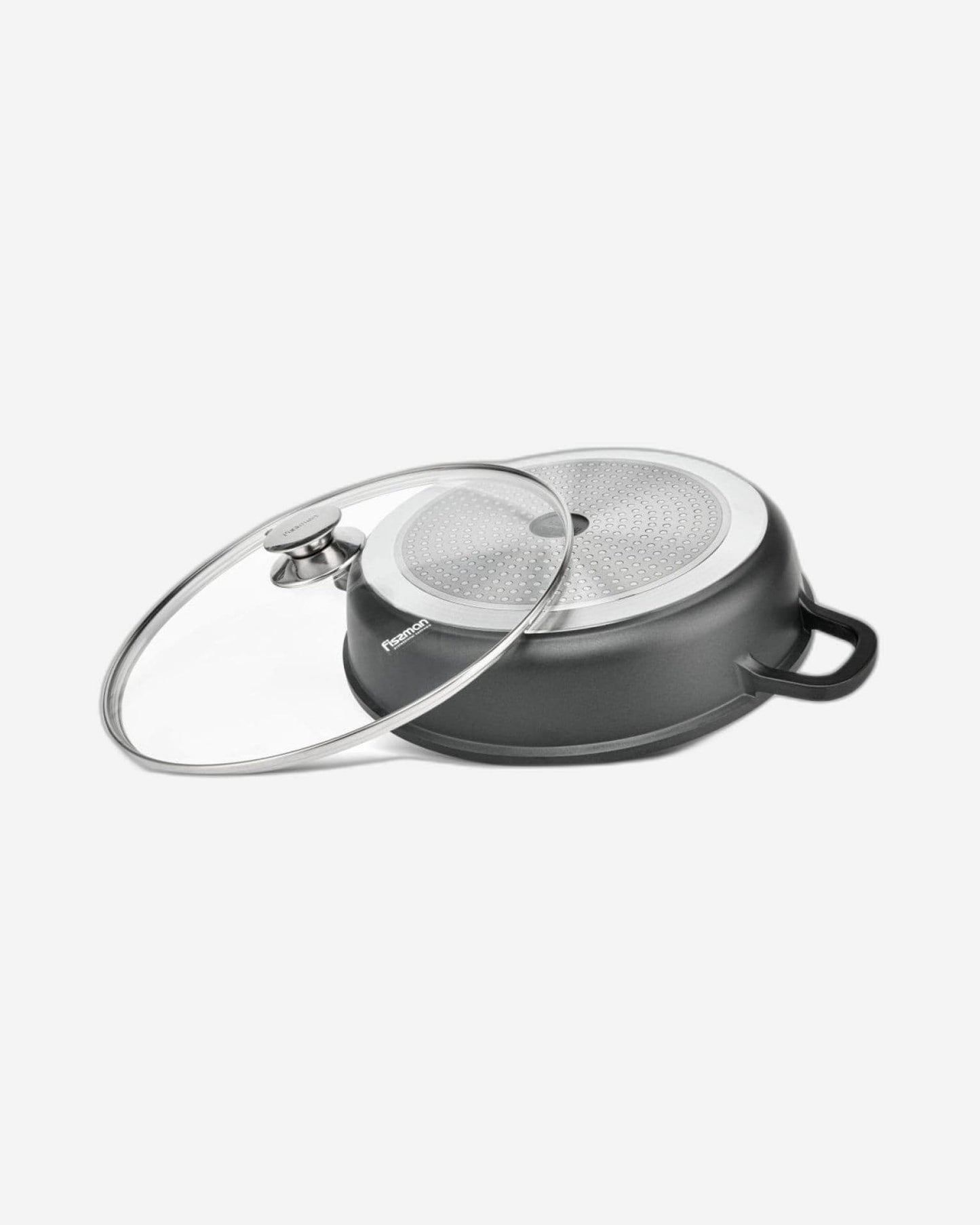 Fissman Casserole Greta Aluminum Black 28cm