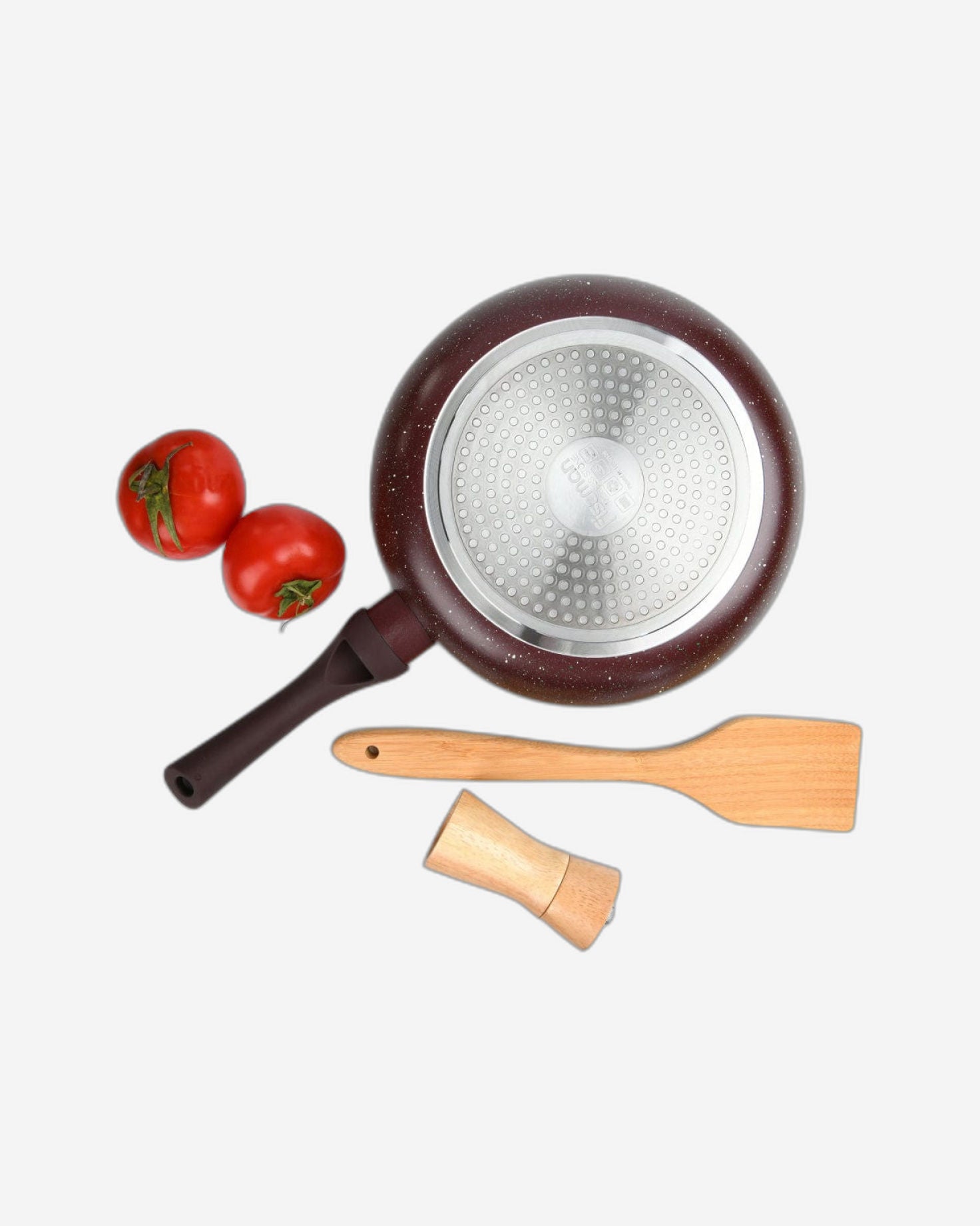 Fissman Deep Frying Pan Mosses Stone Professional Non Stick Coating TouchStone Brown 28x5.8cm