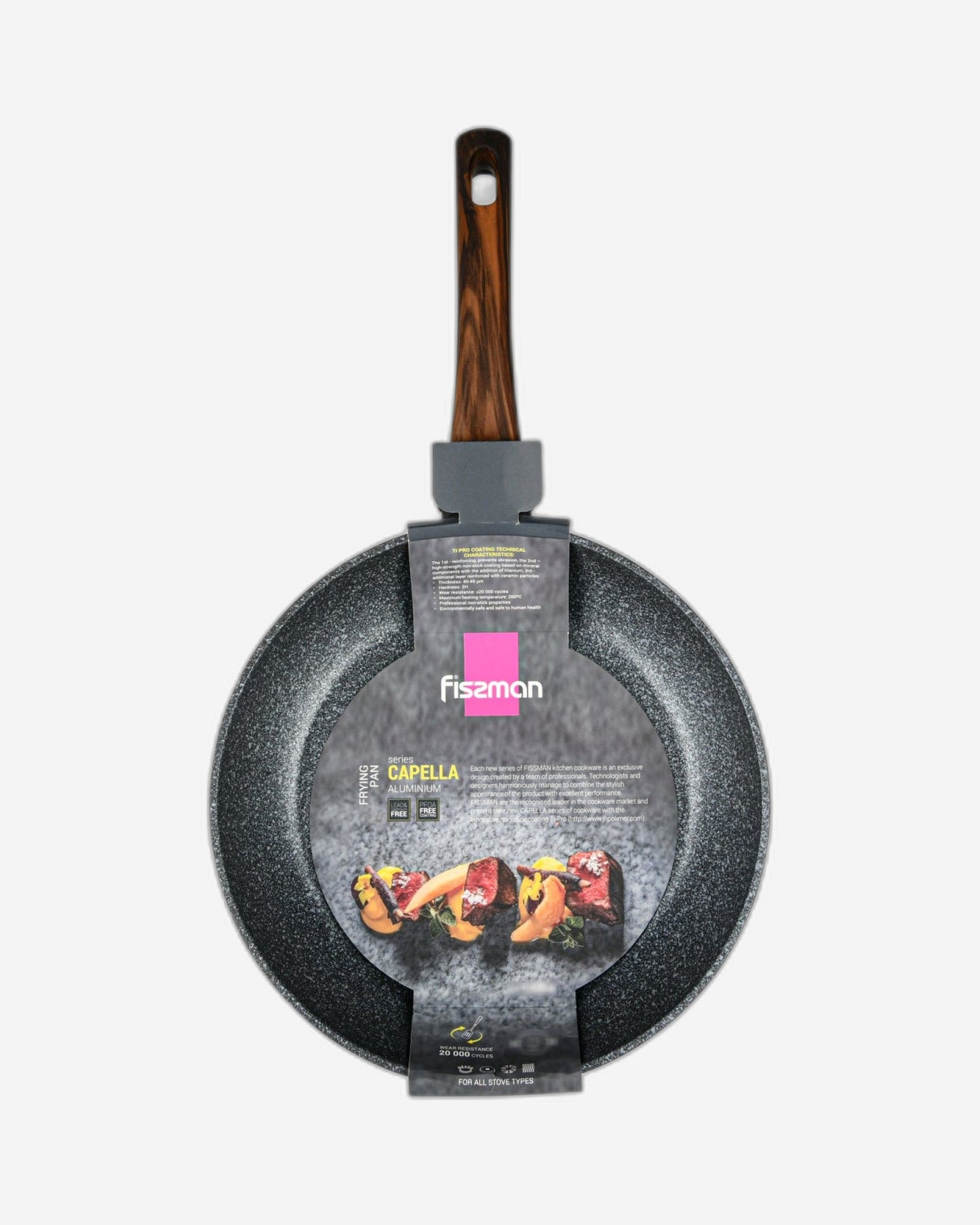 Fissman Frying Pan Capella Grey/Black 28cm