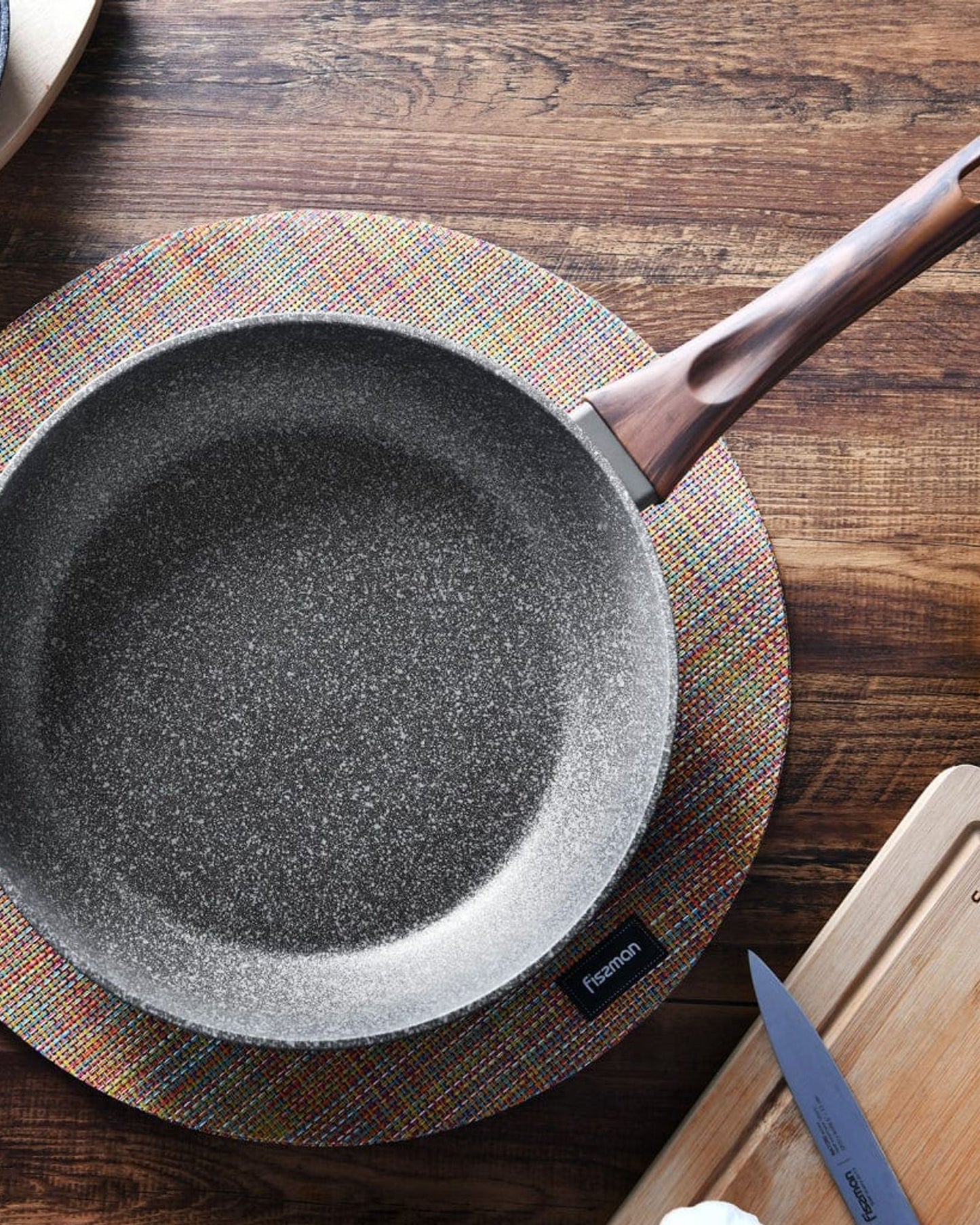 Fissman Frying Pan Capella Grey/Black 28cm