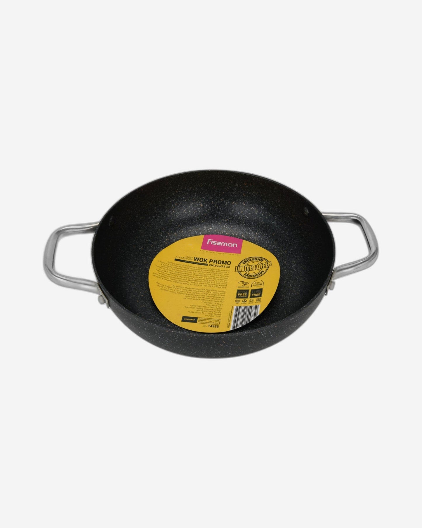 Fissman Wok Pan Promo Black 26cm