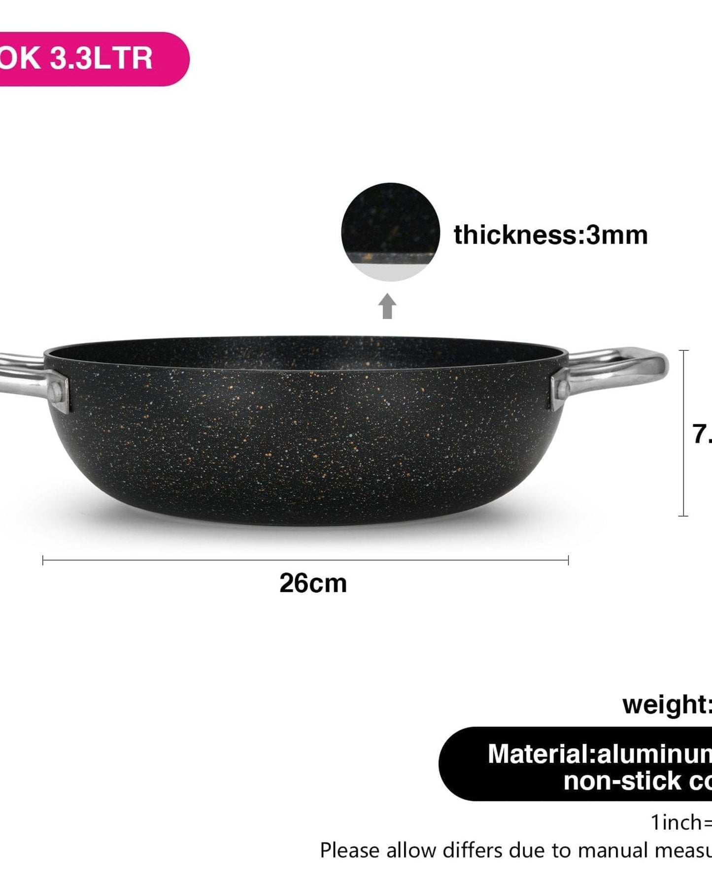 Fissman Wok Pan Promo Black 26cm