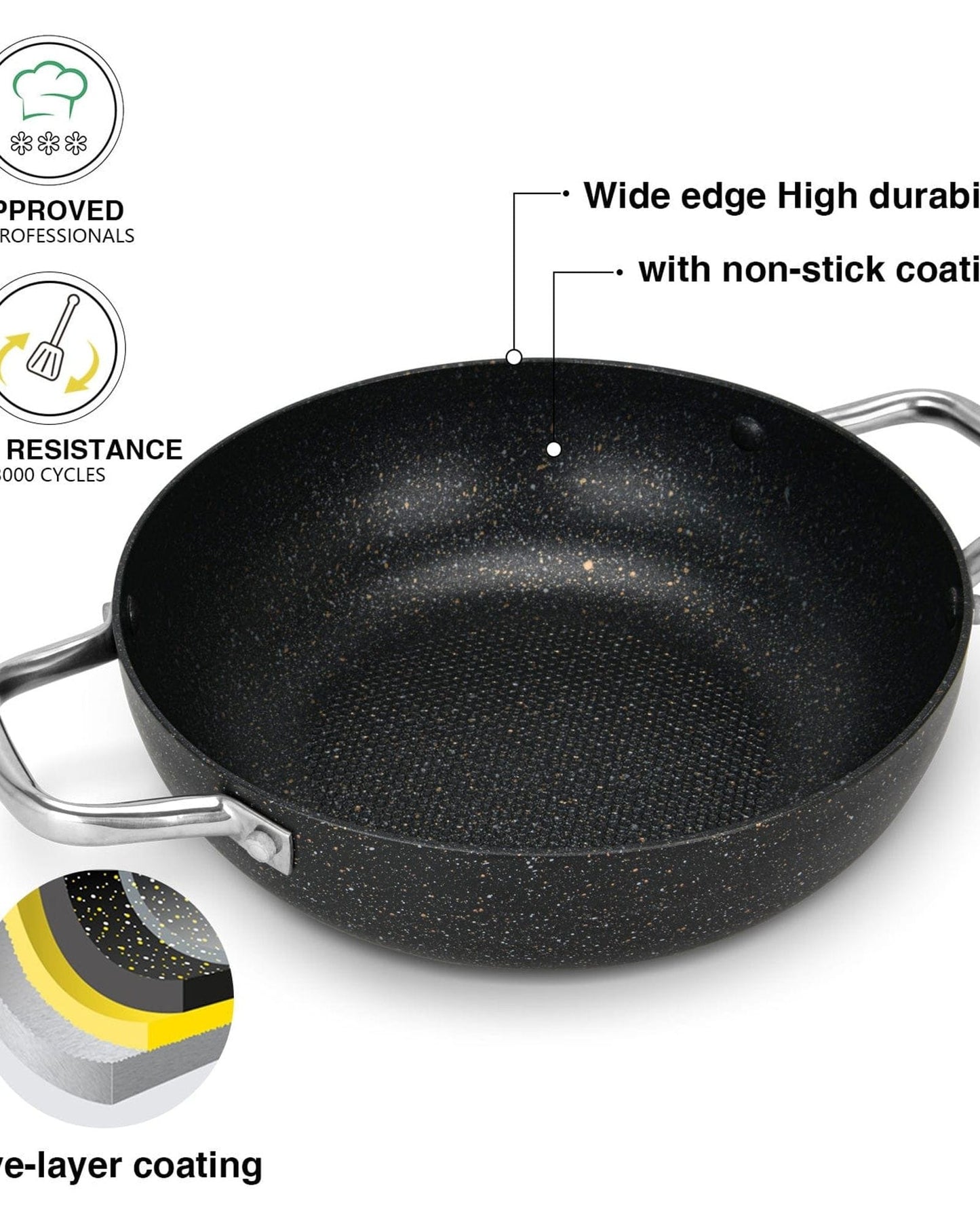 Fissman Wok Pan Promo Black 26cm