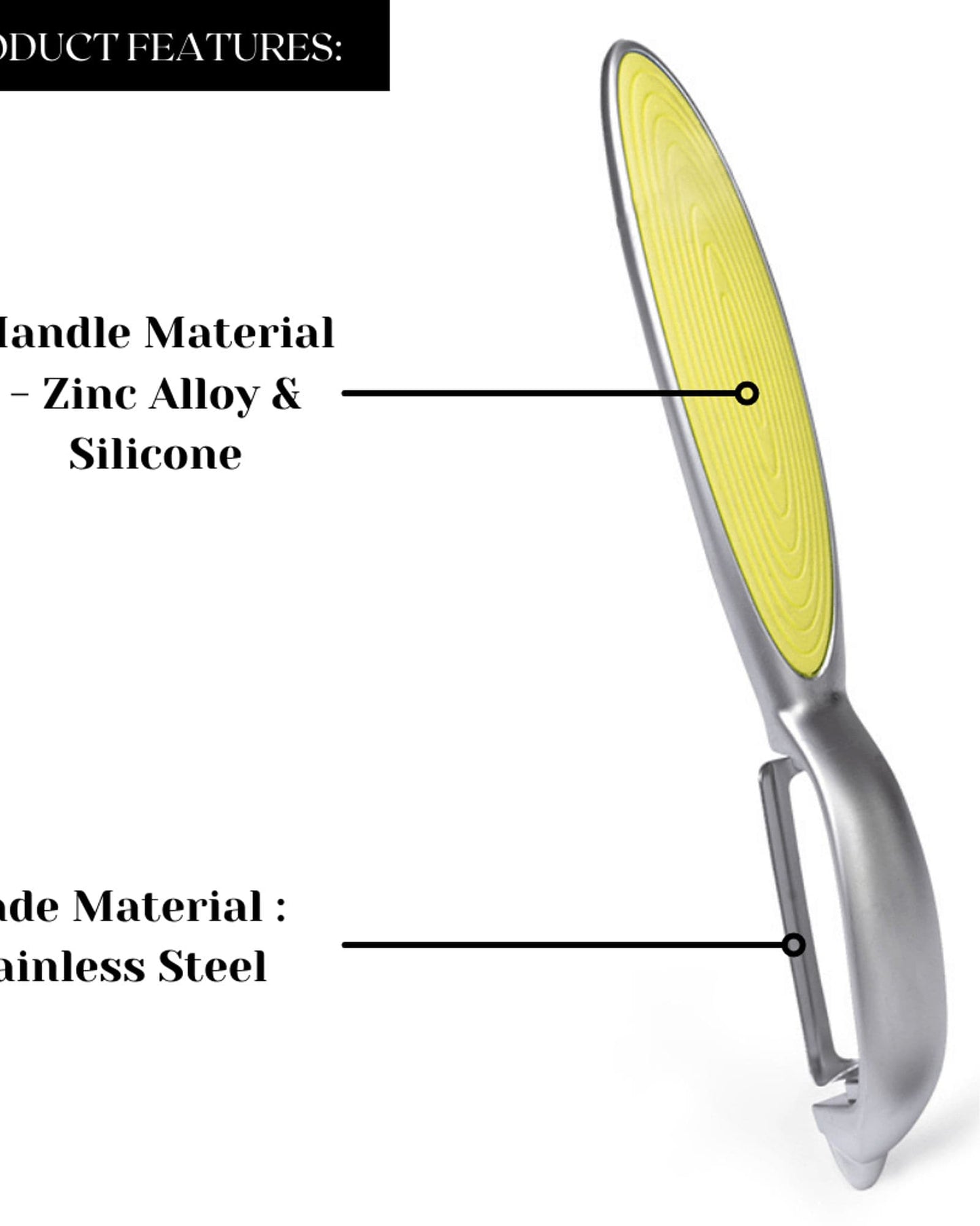 Fissman Peeler P-Shaped Luminica Yellow/Silver