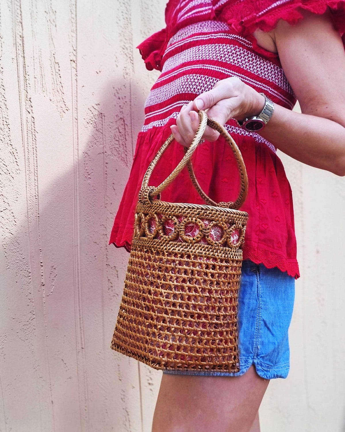 OHSun Perry Rattan Bucket