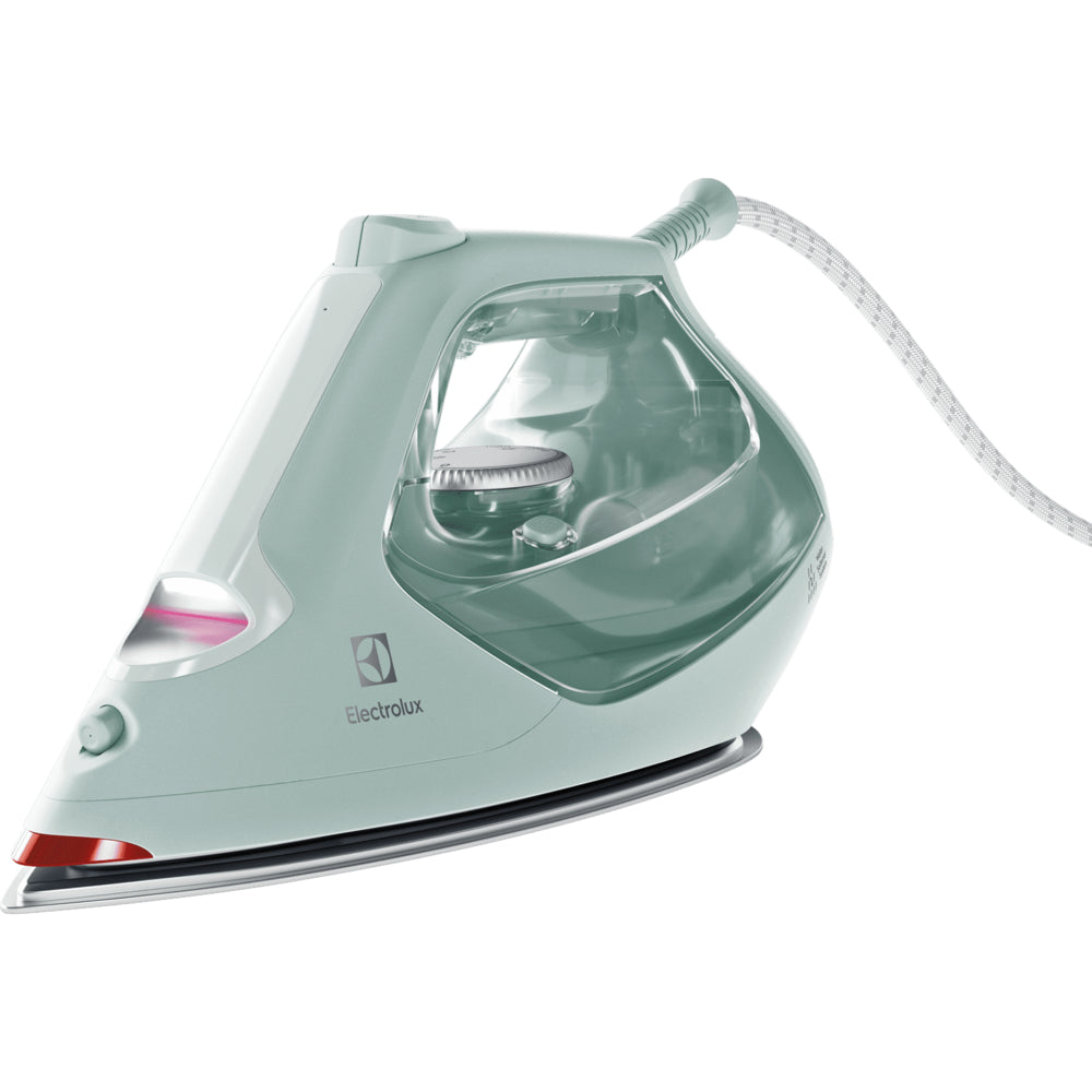 Electrolux Steam Iron, 2300W with Steam, OutdoorCare, and Resilium Soleplate, Linen Green