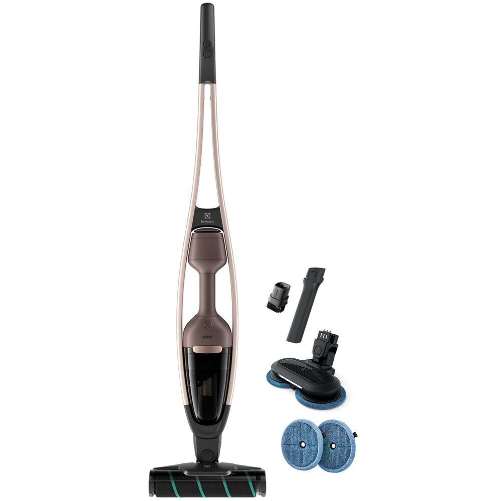 Electrolux Handstick Vacuum Cleaner, 14.4V, Self-Standing with Handheld Unit, Walnut Brown