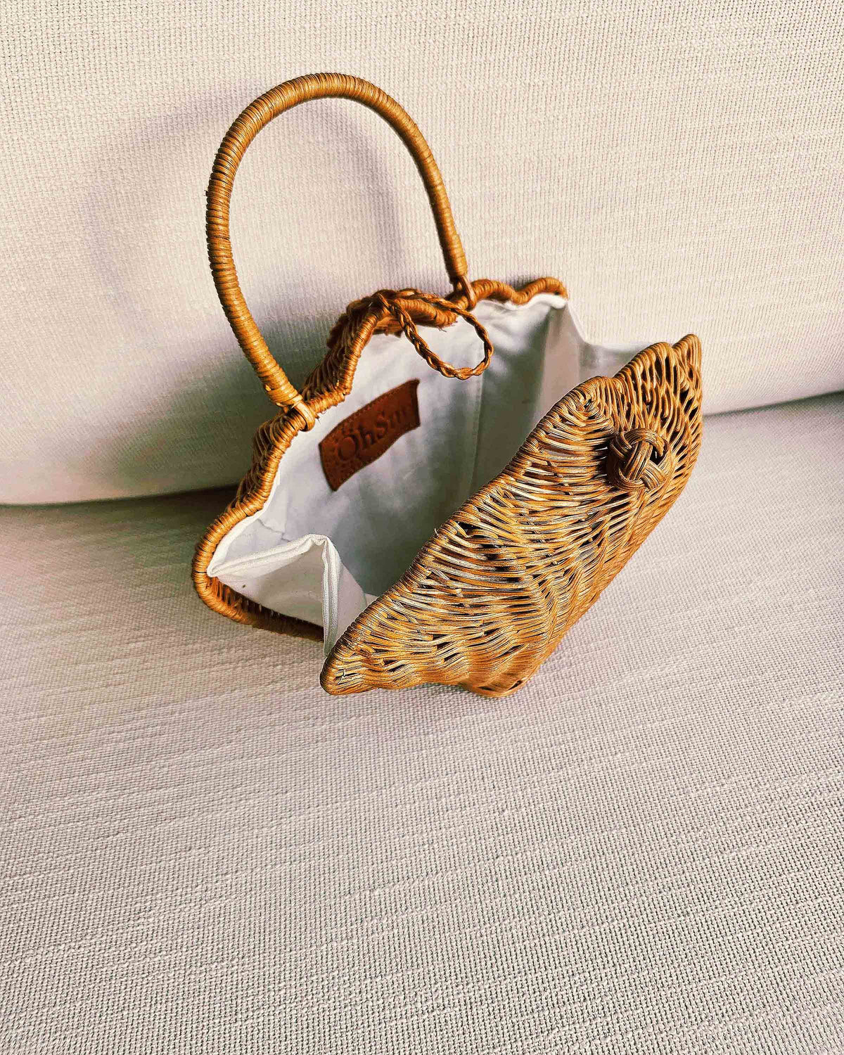 OHSun Ellie Wicker Handbag