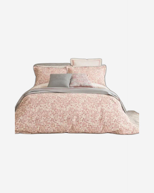 Bedeck of Belfast "Celina" Duvet Cover and Oxford Pillowcase in Coral