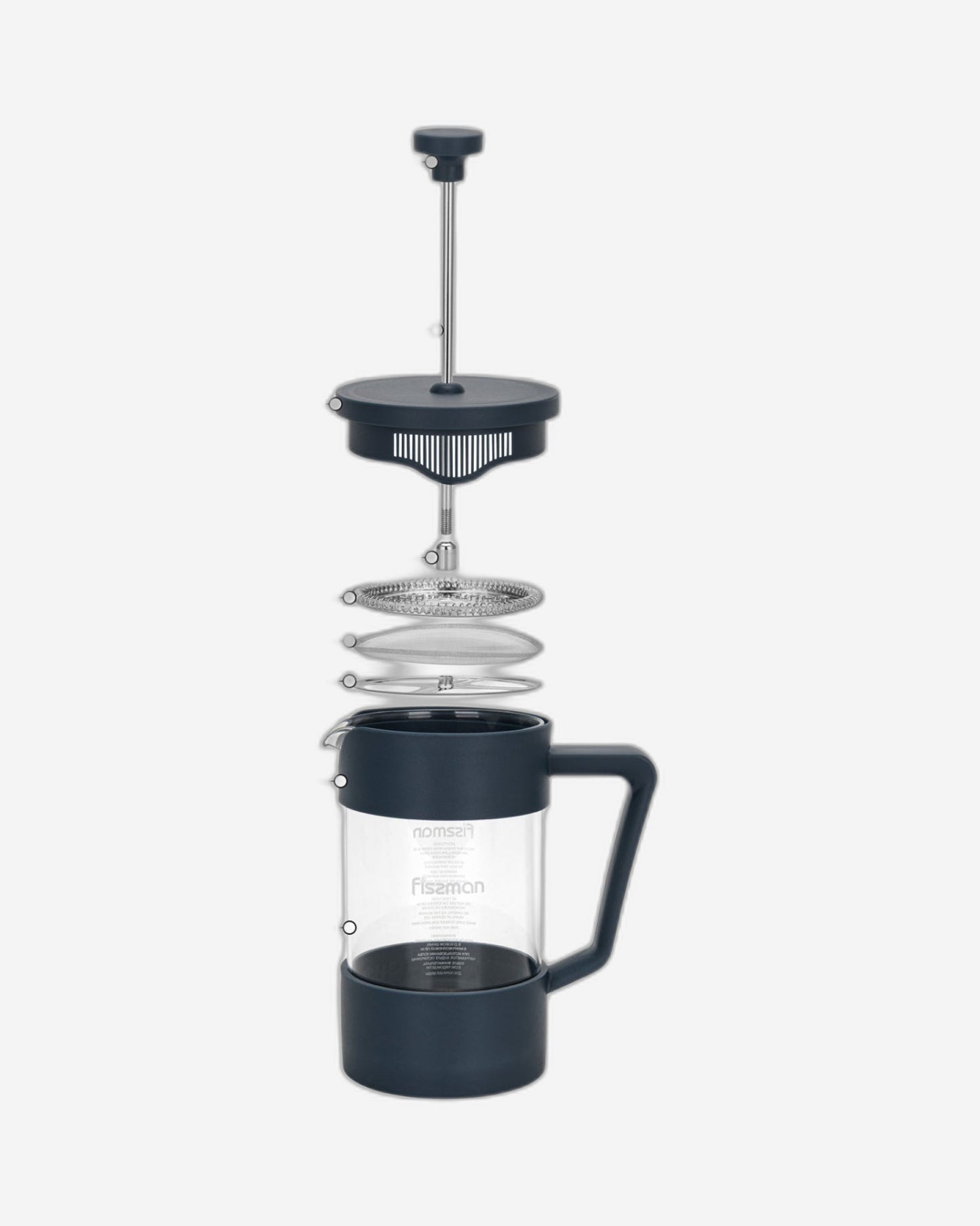 Fissman French Press Coffee Maker Flat White 350ml - Borosilicalate Glass