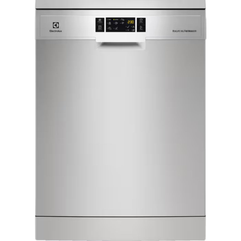 Electrolux 60cm Freestanding Dishwasher with 15 Place Settings, Glass Care, AirDry Technology, and High Pressure Water Jets, Stainless Steel