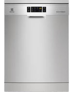 Electrolux 60cm Freestanding Dishwasher with 15 Place Settings, Glass Care, AirDry Technology, and High Pressure Water Jets, Stainless Steel