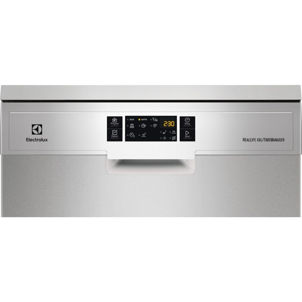 Electrolux 60cm Freestanding Dishwasher with 15 Place Settings, Glass Care, AirDry Technology, and High Pressure Water Jets, Stainless Steel