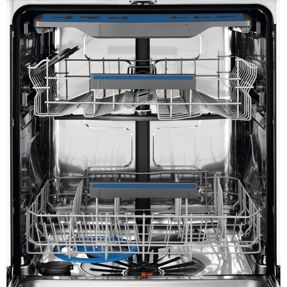 Electrolux 60cm Built In Dishwasher with 14 Place Settings and Adaptable Drawer, High-Pressure Water Jets, and GlassCare Program, White