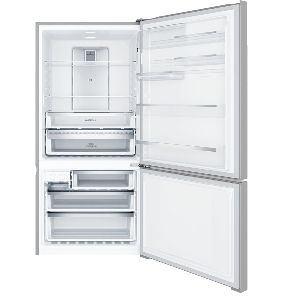 Electrolux 496L Refrigerator with Bottom Freezer, and Individual Shelf Cooling, Energy Efficient, Arctic Silver Steel