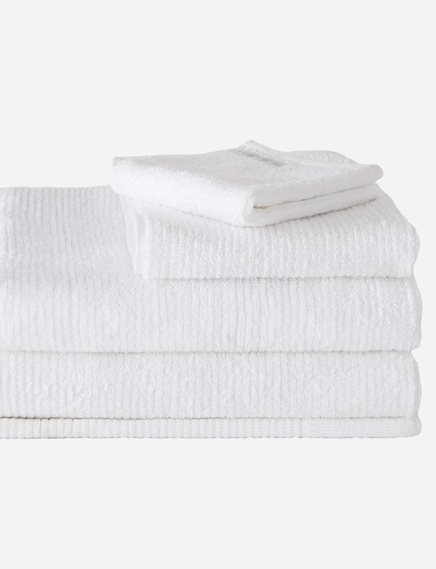 Sheridan Living Textures Face Towel Pair White
