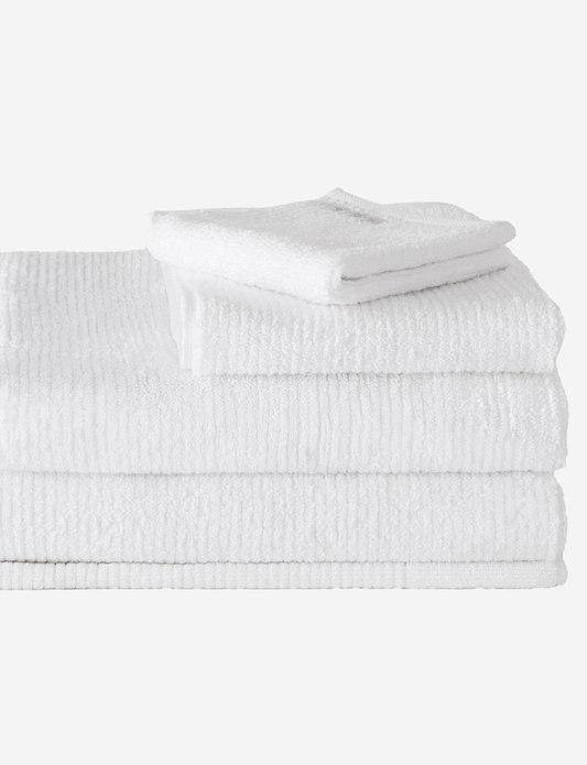Sheridan Living Textures Face Towel Pair White