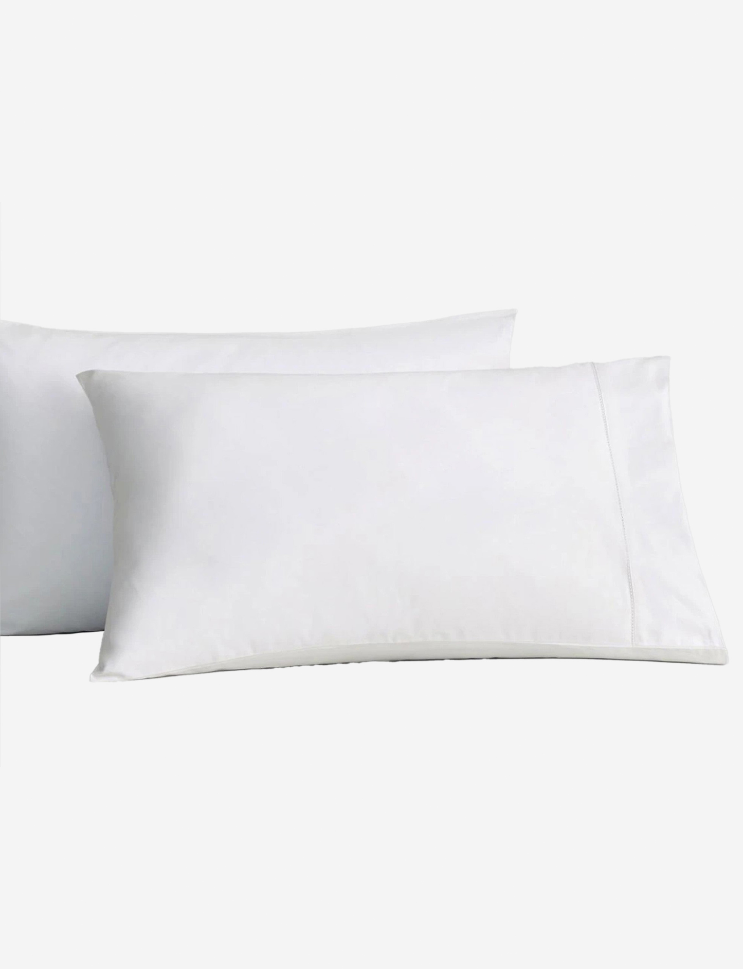 Sheridan 1000 TC Cotton Sateen Plain Dyed Emperor Fitted Sheet Snow