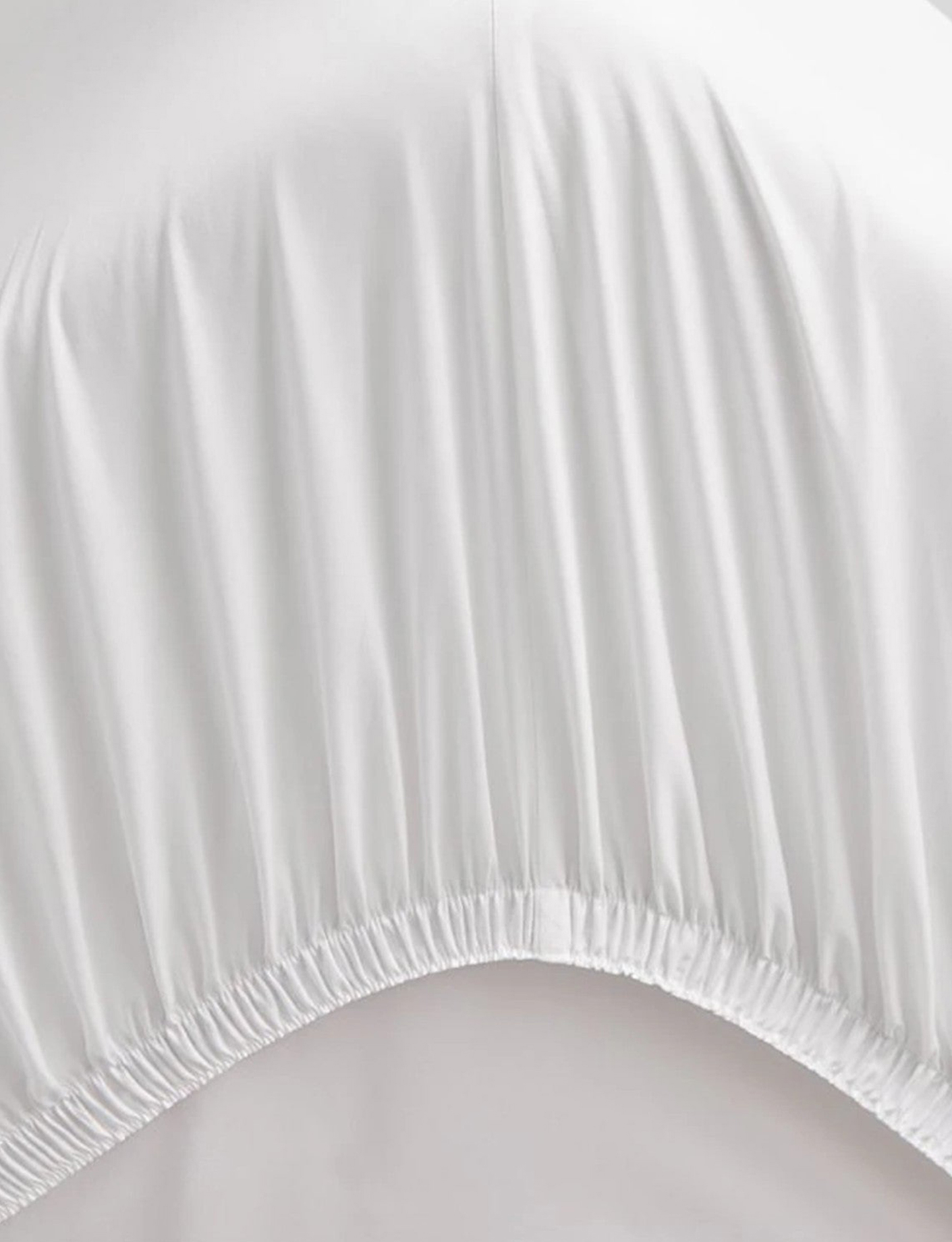 Sheridan 1000 TC Cotton Sateen Plain Dyed Super King Fitted Sheet Snow
