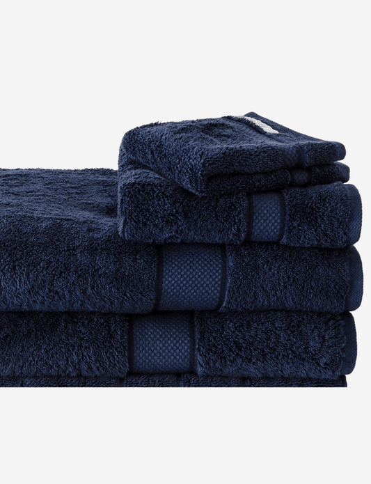 Sheridan Egyptian Cotton Face Towel Pair Royal Navy