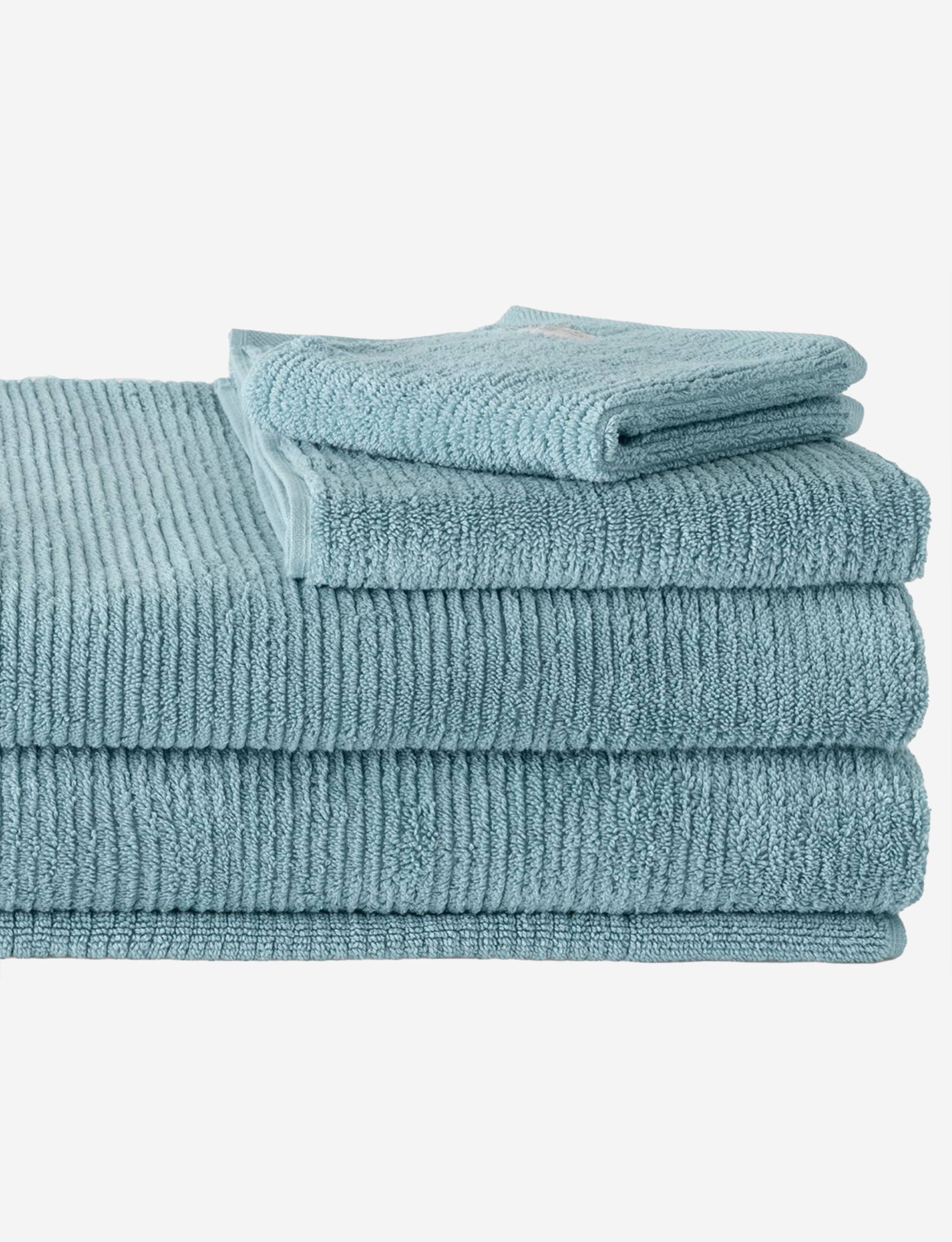 Sheridan Living Textures Face Towel Pair Misty Teal