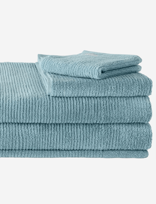 Sheridan Living Textures Face Towel Pair Misty Teal