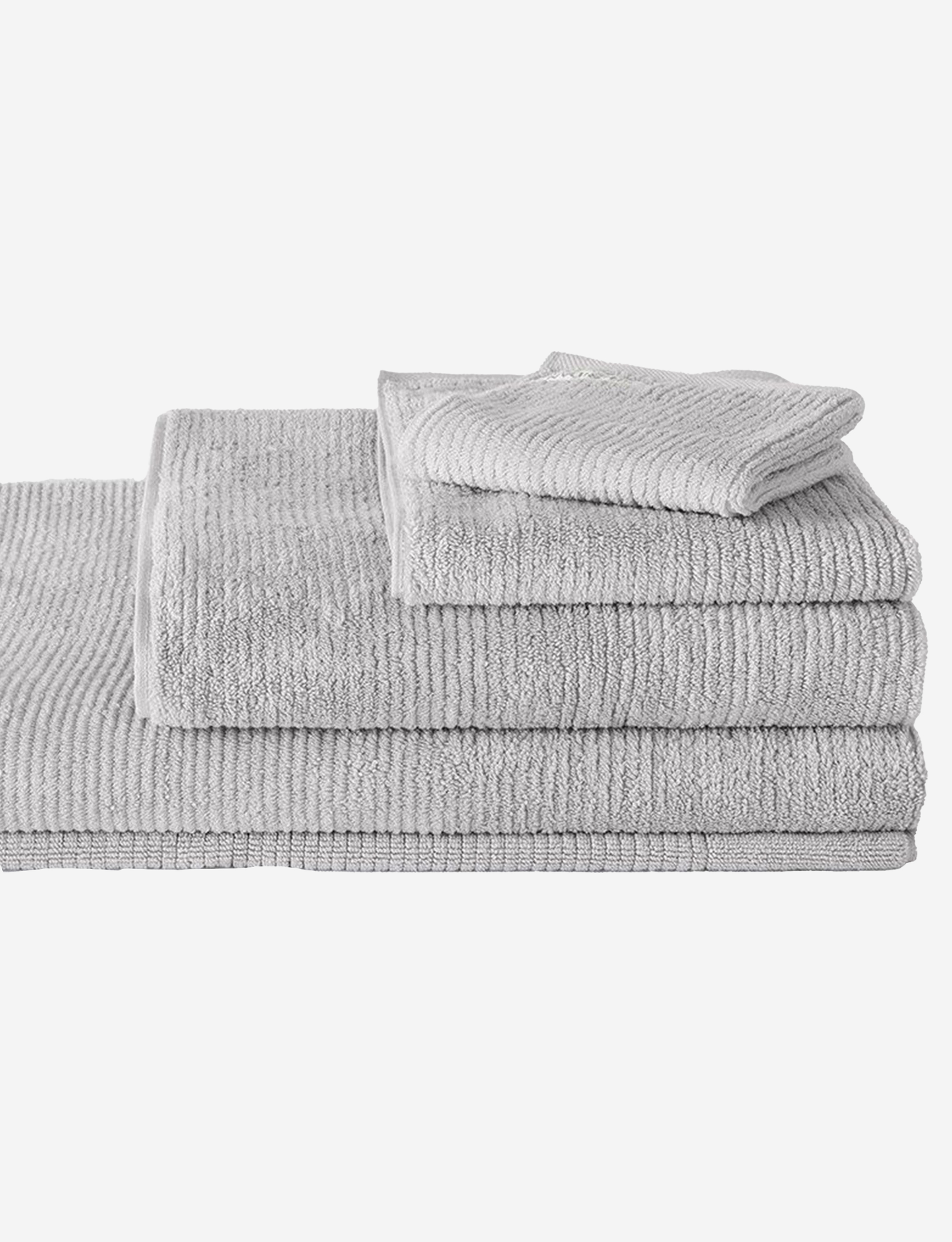 Sheridan Living Textures Face Towel Pair Silver Grey