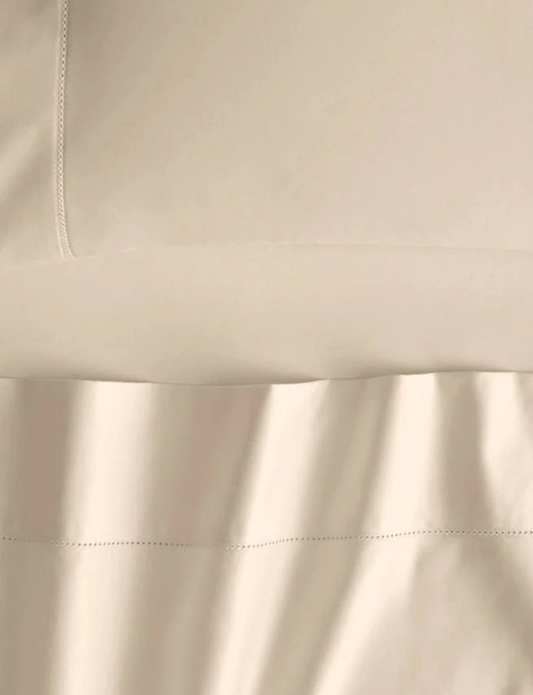 Sheridan 1000 TC Cotton Sateen Plain Dyed Oxford Standard Pillowcase Each Champagne