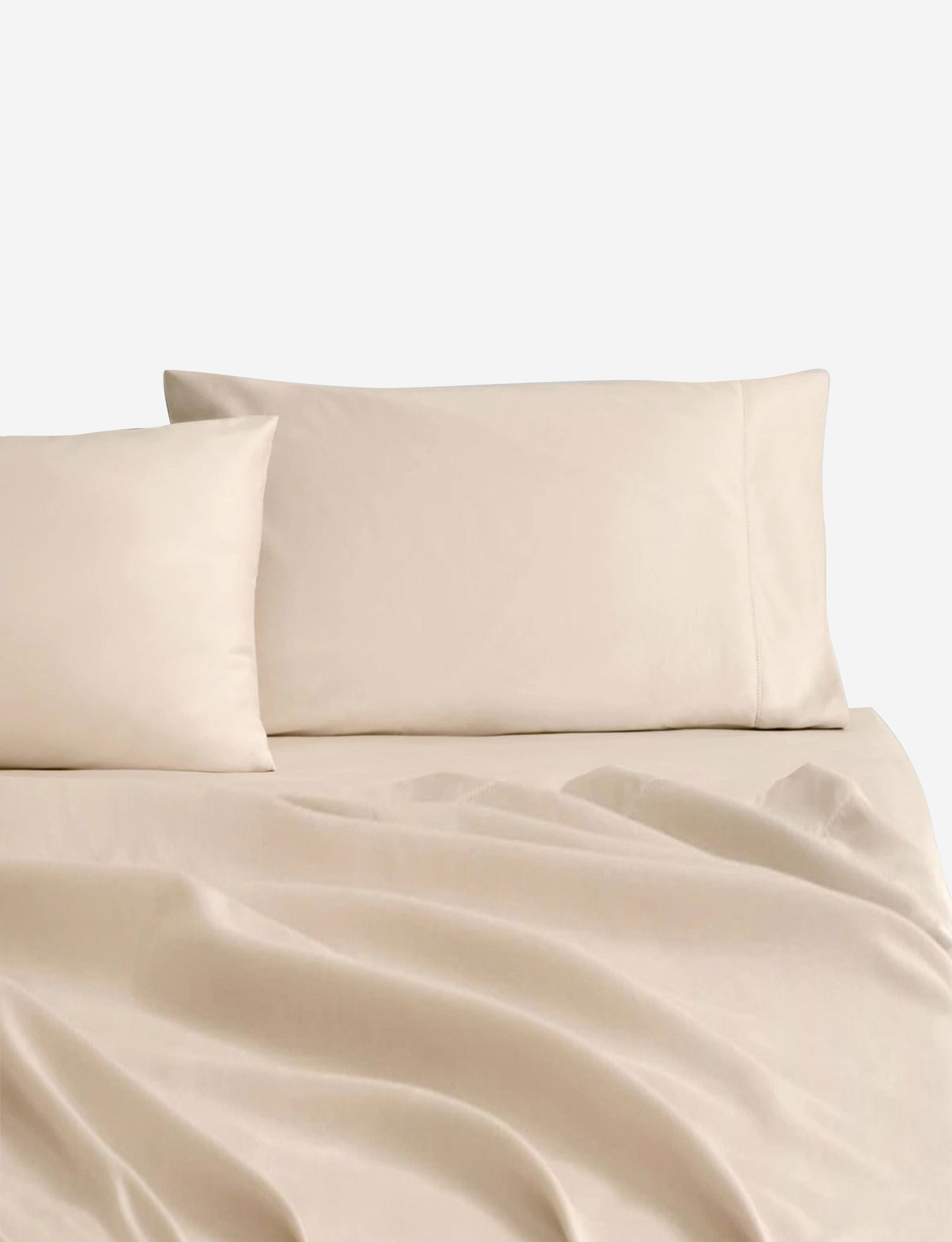 Sheridan 1000 TC Cotton Sateen Plain Dyed Oxford Standard Pillowcase Each Champagne