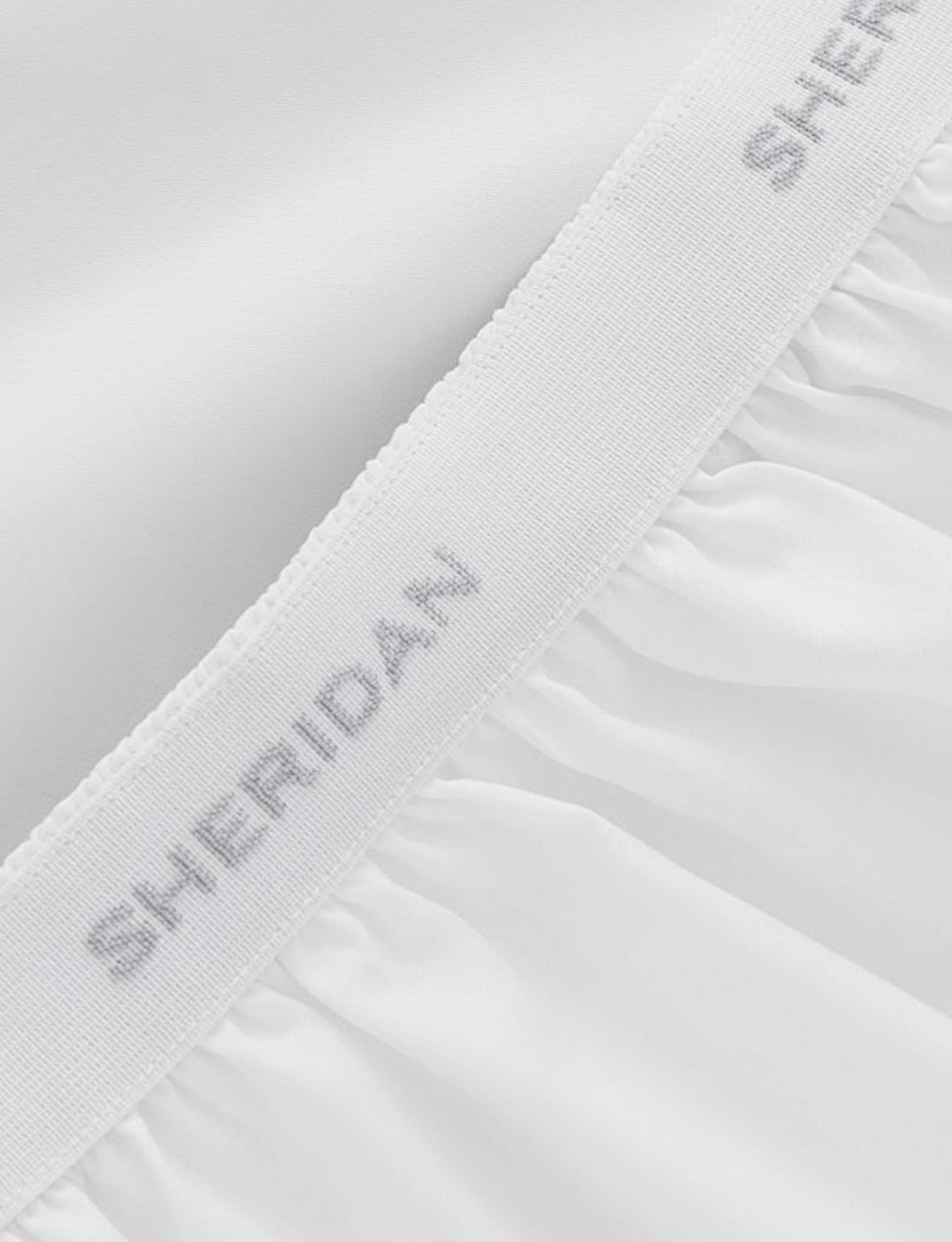 Sheridan 1000 TC Cotton Sateen Plain Dyed Gulf Super King Duvet Cover Snow