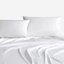 Sheridan 1000 TC Cotton Sateen Plain Dyed Emperor Fitted Sheet Snow
