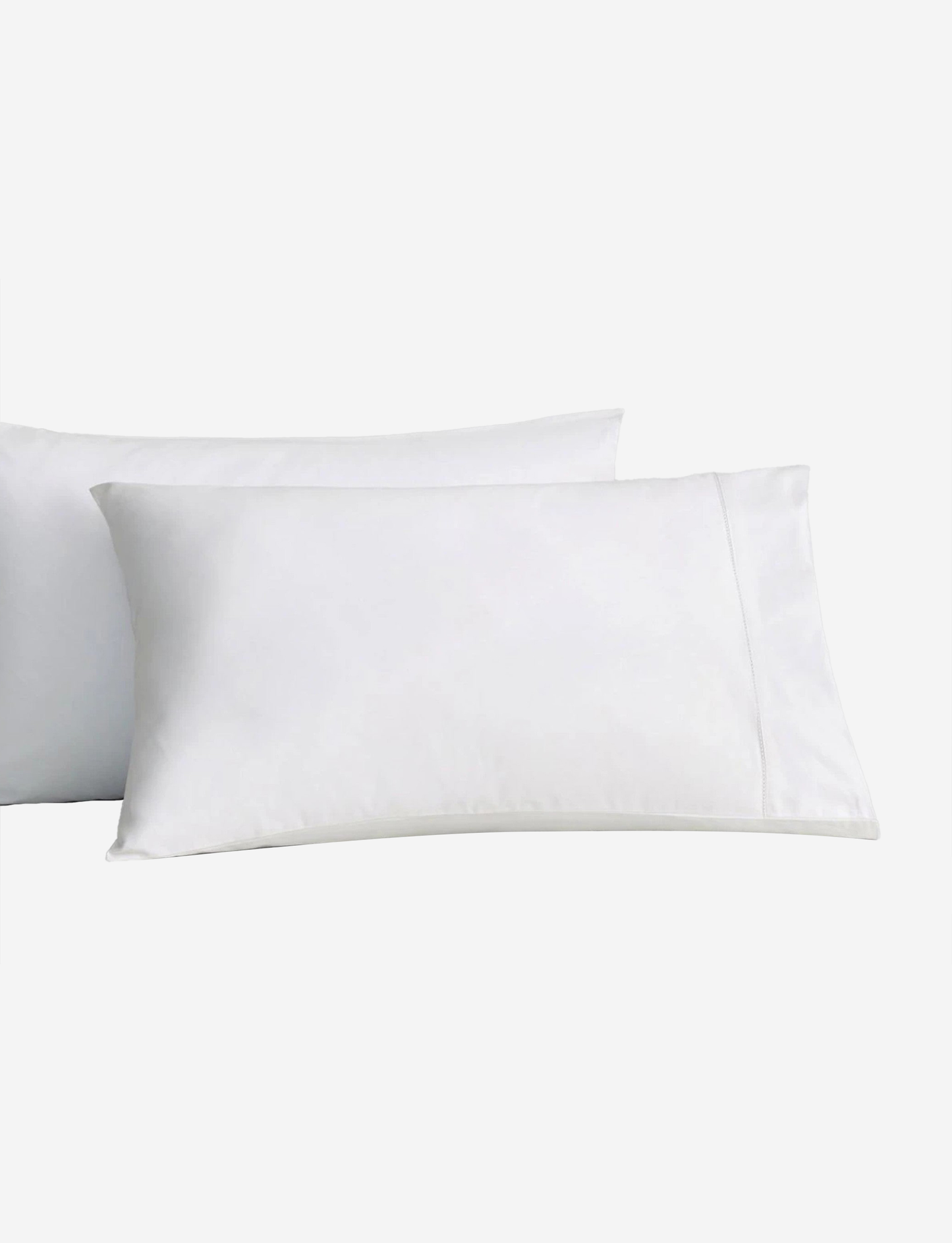 Sheridan 1000 TC Cotton Sateen Plain Dyed Emperor Fitted Sheet Snow