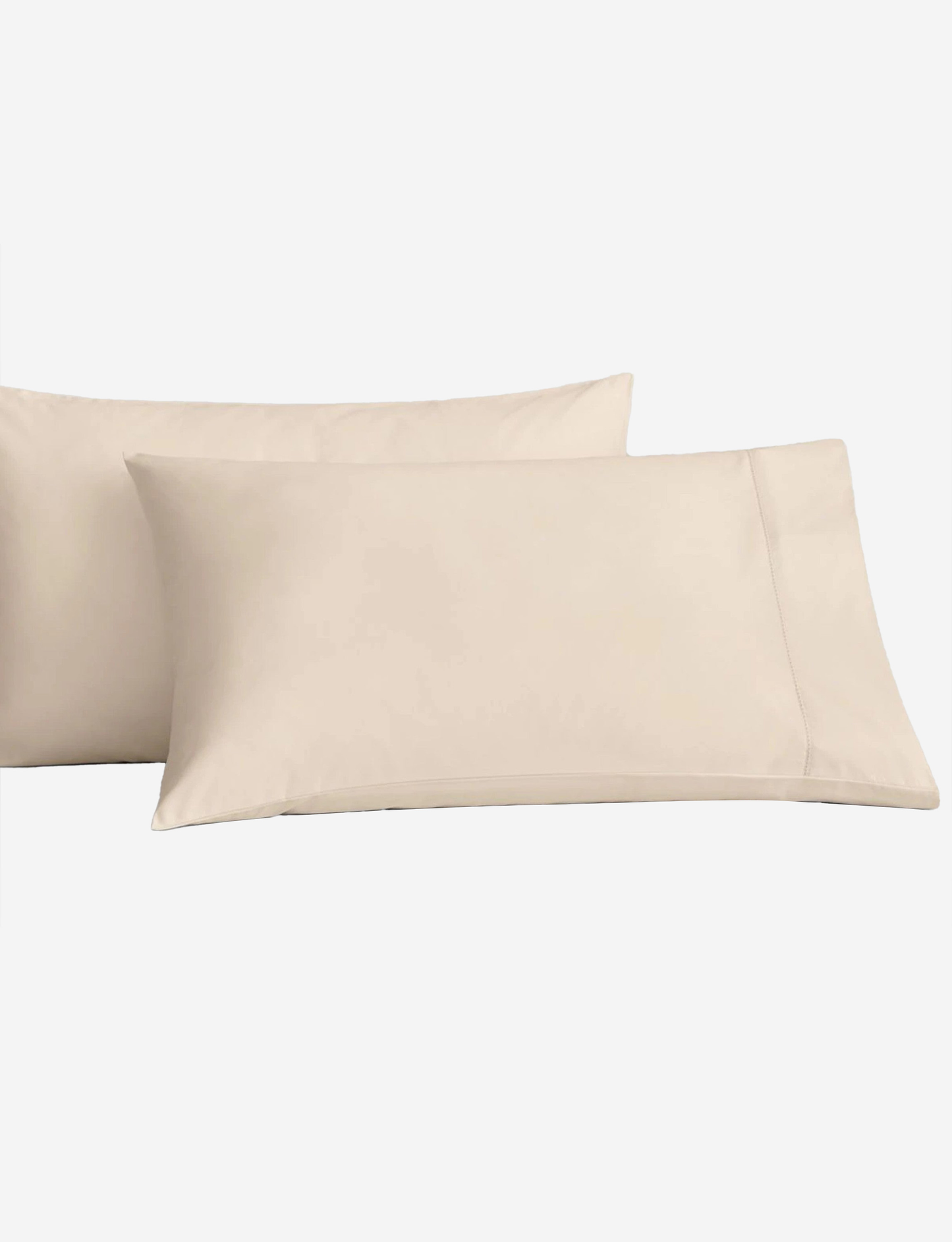Sheridan 1000 TC Cotton Sateen Plain Dyed King Pillowcases Pair Champagne